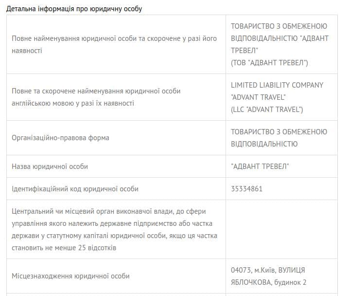 Запит на сайт міністерства юстиції України