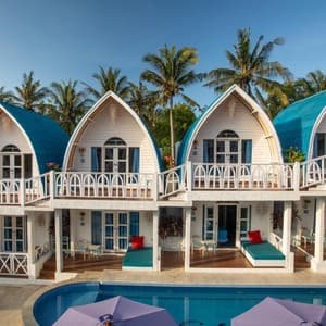Готель Santorini Beach Resort Gili Trawangan — о. Ломбок, Індонезія